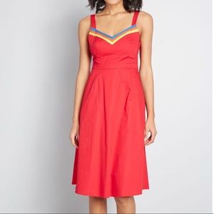 ModCloth Verve Confirmed A Line Dress